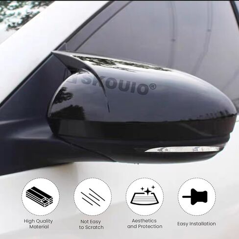 Door Side Mirror Cover Caps Fit for Nissan Altima 2019-2025 Fit for Nissan Sentra 2020-2025, Left and Right Rearview Mirror Cap Covers (Glossy Black) in Saudi Arabia