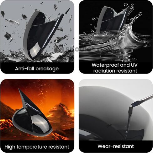 Door Side Mirror Cover Caps Fit for Nissan Altima 2019-2025 Fit for Nissan Sentra 2020-2025, Left and Right Rearview Mirror Cap Covers (Glossy Black) in Saudi Arabia