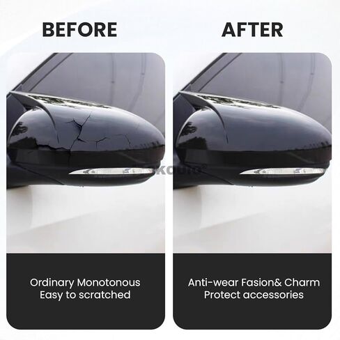 Door Side Mirror Cover Caps Fit for Nissan Altima 2019-2025 Fit for Nissan Sentra 2020-2025, Left and Right Rearview Mirror Cap Covers (Glossy Black) in Saudi Arabia