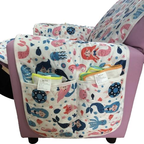 غطاء كرسي استرخاء للأطفال من RBSC Home فقط مضاد للانزلاق ومقاوم للماء للأطفال مقاس 14 بوصة غطاء كرسي استرخاء للفتيات in Kuwait