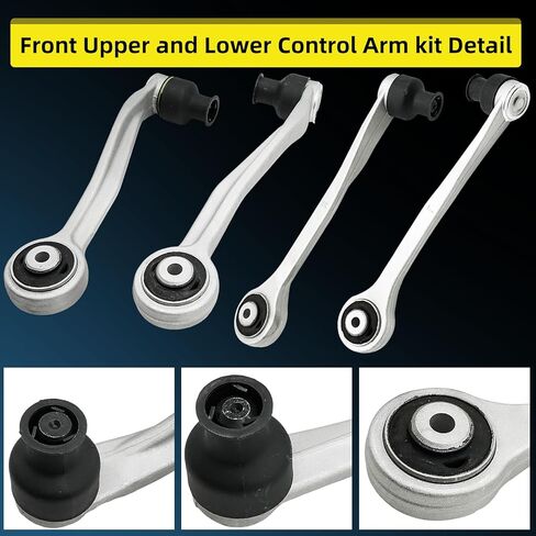 8K0407505A Front Upper and Lower Control Arm kit Fits For Audi A4 A5 S5 A6 A7 Q5 RS5 RS7 S4 S6 SQ5,14PCS Front Control Arm Ball joint Suspension Kit in Kuwait