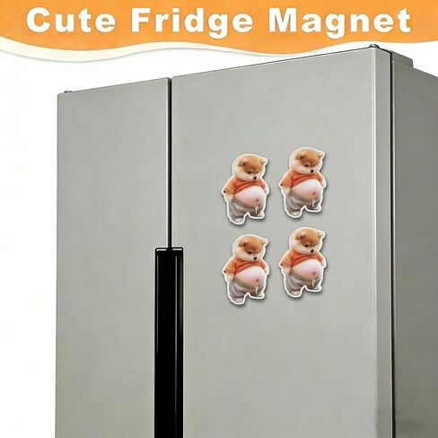 3D Shiba Inu Dog Belly Sticker,Door Stopper Wall Protector，Quiet, Shock Soft Rubber,Wall, Doorknobs, Refrigerator Door, Cabinets from Damage 2PCS (a(2PCS)) in Saudi Arabia
