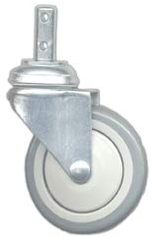 12PK - 4" Laundry CART Caster Wheel, Round Post for R&B Wire C87, RB87G, CSTR87G in Saudi Arabia