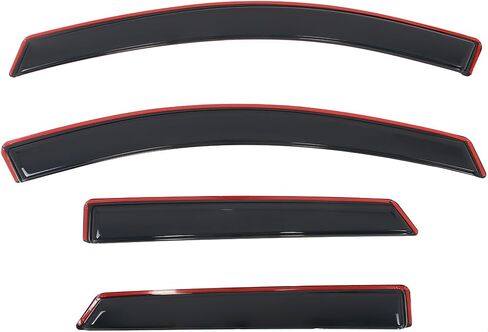 in Channel Window Rain Guards, Compatible with 2015-2024 Ford Edge, Slim in-Channel Style Smoke/Tinted Acrylic, 4PCS, Side Window Deflectors in Kuwait