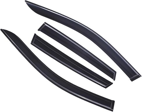 Lightronic Extra Durable Outside-Mount Off-Road Auto Vent Window Visors, Fits 2016-2021 Honda Civic (Sedan), UV Protection Rain Guards, Original Wind Deflectors, Smoke, 4-Pcs in Saudi Arabia
