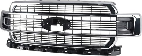 مناسبة للشبكة العلوية للمصد الأمامي البلاتيني الأبيض لسيارة Ford F-150 Limited 2018-2020 - قطعة بديلة JL3Z8200RA in Saudi Arabia