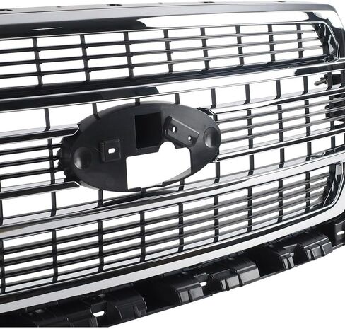 مناسبة للشبكة العلوية للمصد الأمامي البلاتيني الأبيض لسيارة Ford F-150 Limited 2018-2020 - قطعة بديلة JL3Z8200RA in Saudi Arabia