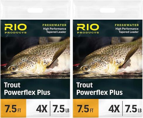 Rio Fly Fishing Power Flex-Plus 9' Fishing Leaders, Clear, Pack of 3 in Kuwait