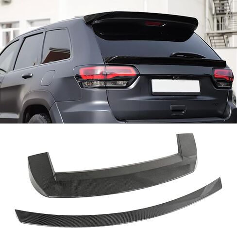 Rear Roof Spoiler Tailgate Mid Spoiler Wing for Jeep Grand Cherokee 2014-2020 R Style Carbon Fiber Printing in Saudi Arabia