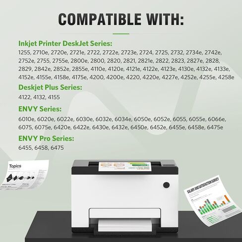 67XL Ink Cartridge Replacement for HP 67 XL Remanufactured for HP Ink 67 67XL for DeskJet 2755e 2700 2855e 2800 2752 2742e 4155e 4255e 4100 Envy 6055 6055e 6455e Printer 1-Pack Tri-Color in Kuwait