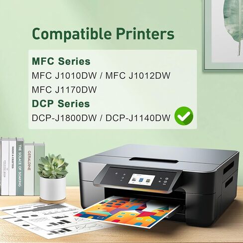 خراطيش حبر LC401XL LC401 MFC-J1010DW لخراطيش حبر Brother MFC-J1010DW MFC-J1012DW MFC-J1170DW MFC-J1800DW MFC J1010DW 401XL خراطيش حبر LC401 - 4 عبوات أسود سماوي أرجواني أصفر in Kuwait