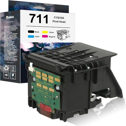 طقم رأس الطباعة 711 عالي الإنتاجية C1Q10A رأس بينتر متوافق مع 711 رأس بينتر (مع ترقية الرقاقة) بديل لطابعة الراسمة ذات التنسيق الكبير T120 T125 T130 T520 T525 T530 T100 in Saudi Arabia