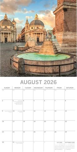 The Gifted Stationery 16-Month Square Wall Calendar - Passport Artwork & Planner Sticker Set - 2026 Wall Calendar with Stickers - Easy Hang Planner - Sep 2025-Dec 2026, 12 x 12 in in Saudi Arabia