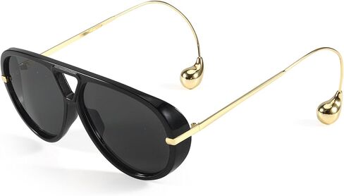 Chicid Aviator Sunglasses for Women, Trendy Oversized Sun Glasses Tangle Free in Kuwait