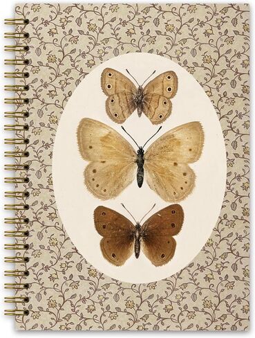 Vintage Butterfly Spiral Journal Notebook, Butterfly Journal for Women, Retro Aesthetic Journal Notebooks for Note Taking, Office Supplies Gifts for Women, 5.5x8.3 Inch 5.5x8.3 in Kuwait