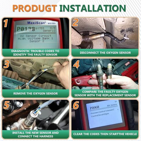 2 قطعة مستشعر الأكسجين O2 المنبع والمصب مناسب لـ 2004 2003 2002 2001 Chevy Impala Venture Monte Carlo Buick Century Oldsmobile Silhouette Pontiac Aztek Montana 3.4L 3.1L 234-4650 234-4087 in Kuwait