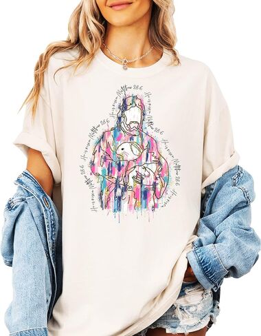 He is Risen Graphic Shirt for Women and Teens Christian Bible Verse Easter Tee in Saudi Arabia