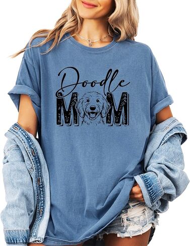 قميص Doodle Mom للسيدات لطيف وعصري برسومات Goldendoodle Dog Owner للبالغين in Saudi Arabia