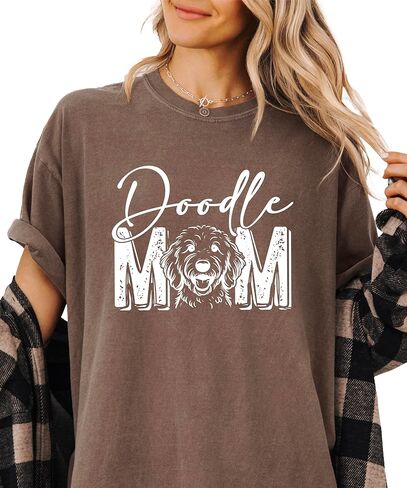 قميص Doodle Mom للسيدات لطيف وعصري برسومات Goldendoodle Dog Owner للبالغين in Saudi Arabia