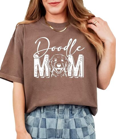 قميص Doodle Mom للسيدات لطيف وعصري برسومات Goldendoodle Dog Owner للبالغين in Saudi Arabia