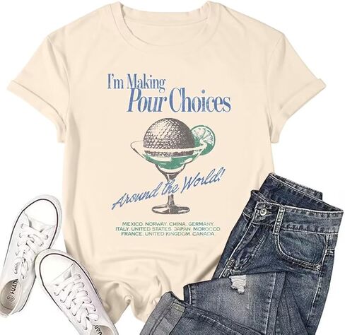 تي شيرت قلعة المملكة السحرية للنساء كاجوال لقضاء العطلات العائلية تي شيرت لطيف لرحلة الصيف بأكمام قصيرة in Kuwait