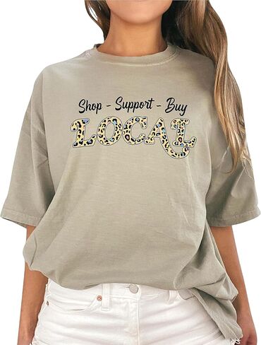 Concert Housework Local Shop Driking Casual Shirt Camper Motivation Food Lover Cowgirl Funny Tshirt in Kuwait