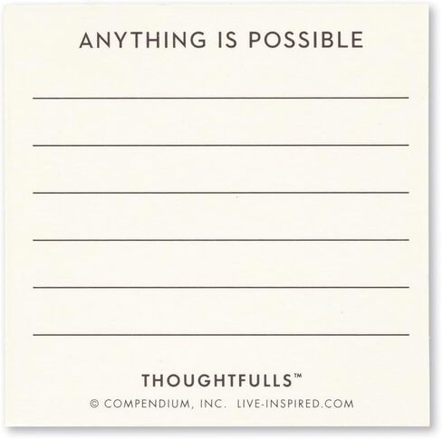 بطاقات Compendium ThoughtFulls Pop-Open – مستوحاة من الحياة – 30 بطاقة Pop-Open، تحتوي كل منها على رسالة ملهمة مختلفة بالداخل، 2.25 بوصة × 2.25 بوصة in Kuwait