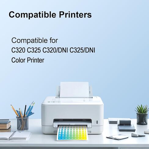 C320 / C325 Toner Cartridges 2,500 Pages Replacement for Xerox 006R04820 006R04821 006R04822 006R04823 Work with C320 C325 Printer Toner Cartridge (Black Cyan Magenta Yellow) in Saudi Arabia