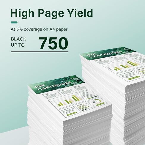 خرطوشة حبر سوداء 61XL 61 بديلة لخراطيش حبر HP Ink 61 XL لطابعات HP Envy 4500 5530 4502 4501 5535 OfficeJet 4630 DeskJet 2540 Printer (عبوتان، أسود) in Kuwait