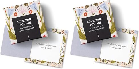 Compendium ThoughtFulls Pop-Open Cards – Live Inspired – 30 Pop-Open Cards, Each with a Different Inspiring Message Inside, 2.25" x 2.25" in Kuwait