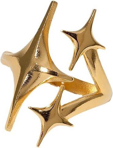 14K Gold Plated Star Rings for Women Adjustable Stars Rings Y2k Star Ring in Kuwait