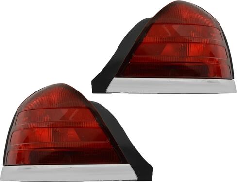 مجموعة مصابيح خلفية TRQ للسائق والراكب متوافقة مع 1999-2010 Ford Crown Victoria FO2800176 FO2801176 in Kuwait