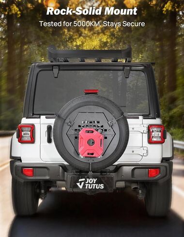 JOYTUTUS Molle Panel Fits Spare Tire 31.5"-38" Diameter 10"-12.4" Width Tires- Multi-Function Camping Table with Storage, 40lbs Capacity, Compatible with Most Wrangler Bronco SUVs in Saudi Arabia