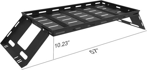 Confote Rear Trunk Cargo Rack Basket Tray Compatible with 2007-2025 Jeep Wrangler JK JL 4-Door Hardtops, Heavy Duty Steel Luggage Rack Shelf for Camping Trip Gear in Kuwait