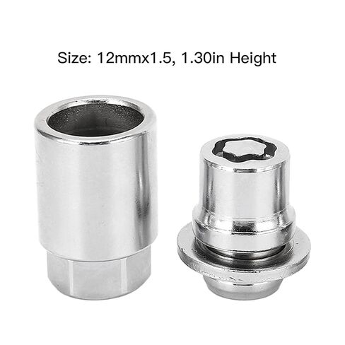 Wheel Lock Lug Nuts, M12x1.5 Wheel Lock Lug Nut Set 1.3in Height Replacement for IS300 IS250 IS350 IS200T ES300 ES330 ES350 ES300H ISF Car Wheel Locking Lug Nut Kit OE 0001699115 0027600900 in Kuwait