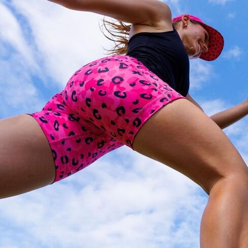 Sprints Womens Flexion 5" Compression Shorts with Pockets, Drawcord & Silicone Lined Hem in Kuwait