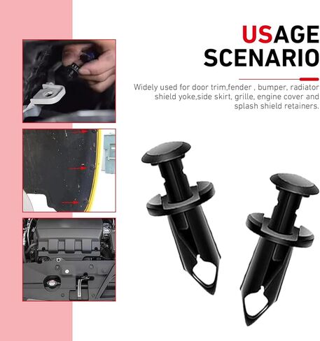 35 PCS Engine Under Cover Splash Shield Guard Body Bolts Screws, Durable & Wear-Resistant Car Bumper Fender Liner Push Retainer Clips, Universal for Cars, SUVs, Trucks (Black) in Saudi Arabia