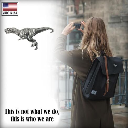 Tyrannosaurus Rex Pin, Pewter, 2 Inches, 100% Handmade in the USA, T Rex, Dinosaur, Realistic, Metal, Lapel, Hat, Brooch, Gift, Jewlery, Over 3100 Unique Designs in Kuwait