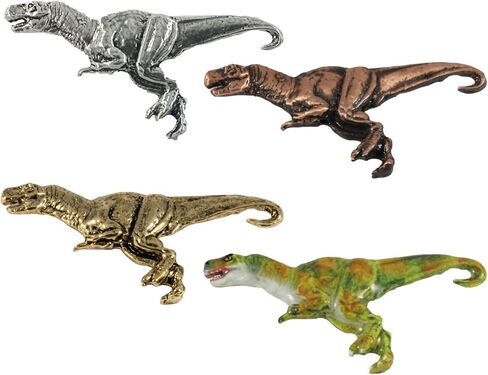 Tyrannosaurus Rex Pin, Pewter, 2 Inches, 100% Handmade in the USA, T Rex, Dinosaur, Realistic, Metal, Lapel, Hat, Brooch, Gift, Jewlery, Over 3100 Unique Designs in Kuwait