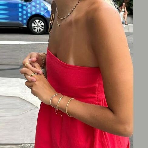 Women Sexy Strapless Ruffle Hem Tube Top Summer Solid Sleeveless Backless Pleated Peplum Flowy Bandeau Top in Saudi Arabia