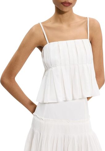 Theory Women's High Low Pleated Cami in Saudi Arabia