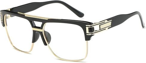 Square Aviator Large Fashion Sunglasses For Men Women Goggle Alloy Frame Glasses in Saudi Arabia