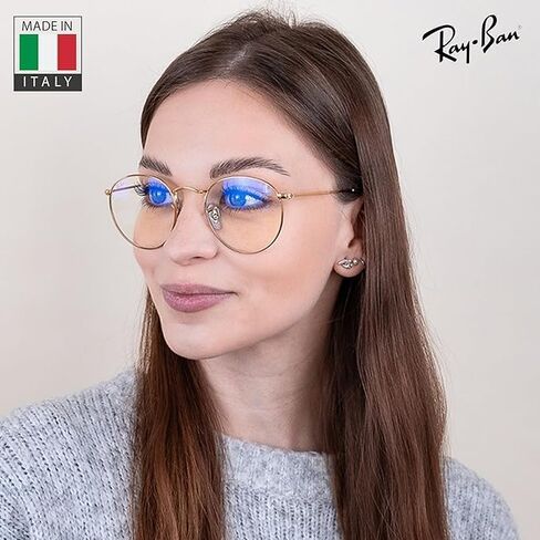 نظارات شمسية Ray-Ban RB3447 مستديرة باللون الأزرق والبنفسجي الفاتح وشفاف تتطور بشكل دائري للرجال والنساء مع مجموعة نظارات RAYBAN الرسمية in Saudi Arabia