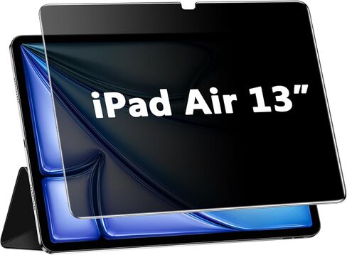 Privacy Screen Protector for iPad Air 13 Inch 2024/ iPad Air 6th Generation, Anti-Spy 9H Tempered Glass, Anti-Scratch, Bubbles Free in Kuwait
