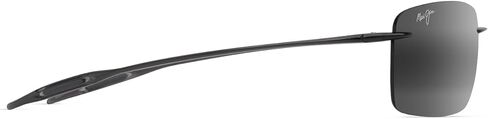 Maui Jim Unisex's Lighthouse Polarized Rectangle Sunglasses, Shiny Transparent Light Grey/Neutral Grey Polarized, Medium Fit in Saudi Arabia
