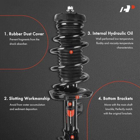 A-Premium Front Pair (2) Complete Strut & Coil Spring Assembly Compatible with Chevrolet Sonic RS 2013 2014 2015 2016 L4 1.4L, Driver and Passenger Side in Saudi Arabia