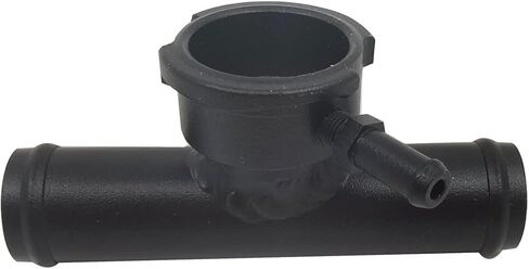 Universal 1" Coolant Upper Hose Aluminum Inline Filler Neck Water Pipe 45 Degrees W/Cap Black in Kuwait