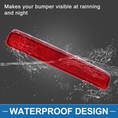 المصد الخلفي الأيمن عاكس رقم 8191047010 المصد العاكس الجانب ماركر لتويوتا بريوس 2012-2019 ABS أحمر in Kuwait