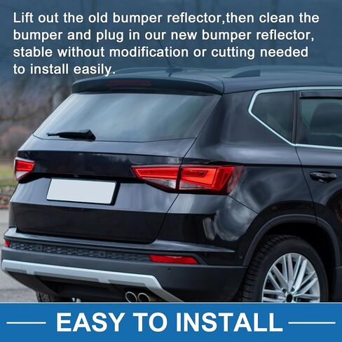 المصد الخلفي الأيمن عاكس رقم 8191047010 المصد العاكس الجانب ماركر لتويوتا بريوس 2012-2019 ABS أحمر in Kuwait