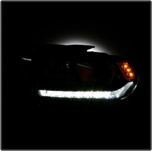ACANII - For [Factory LED DRL Halogen Model] 2016-2020 Dodge Durango Black Projector Headlights Headlamps Set Left+Right in Saudi Arabia